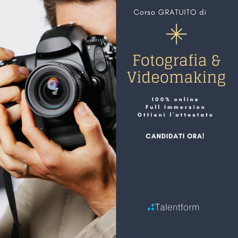 Fotografia e VideoMaking (corso GRATUITO online, full time), edizione del 12 novembre 2025 7 fotografia