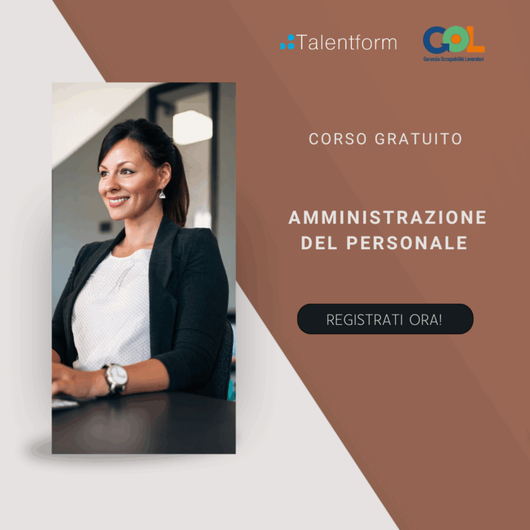 Amministrazione del personale - Addetto paghe e contributi, Corso Gratuito, Programma GOL Lazio, Percorso 3, edizione del 9 dicembre 2025 (in presenza, a Roma) - Partenza confermata 2 AMMINISTRAZIONE DEL PERSONALE E BUSTE PAGA 6