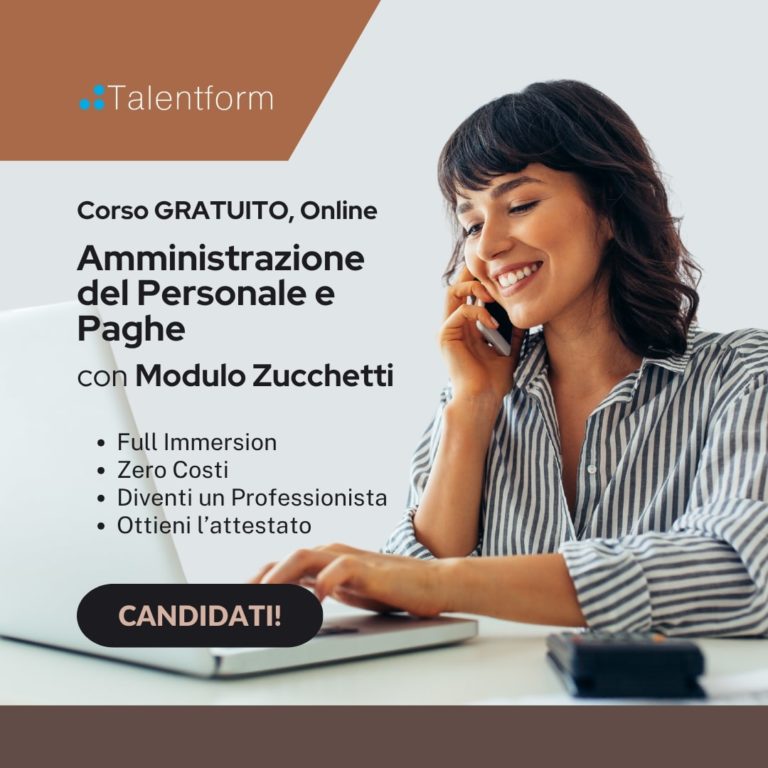 Amministrazione del Personale, Paghe con Modulo Zucchetti (corso GRATUITO online, full time), edizione del 09 ottobre 2025 10 Copia di Amministrazione del Personale e Paghe con Modulo Zucchetti 7 1