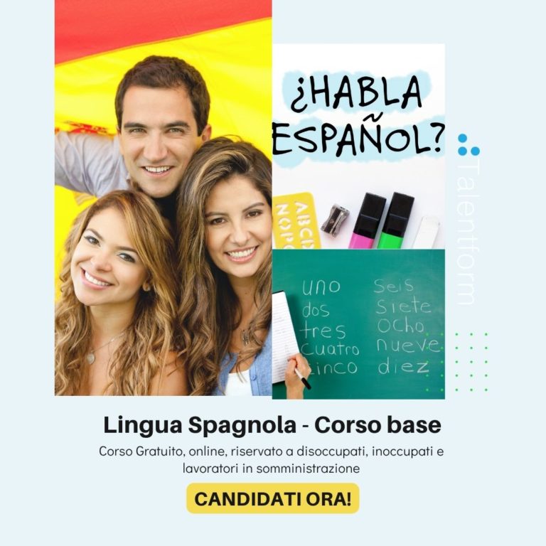 Lingua Spagnola – Base (corso GRATUITO, online), edizione del 03 novembre 2025, frequenza pomeridiana 34 Lingua SpagnolaPost Instagram 45 1080 x 1080 px