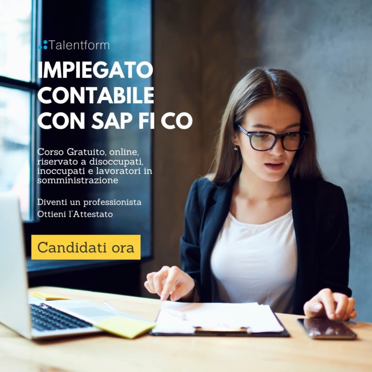 Impiegato Contabile con SAP FI - CO (corso GRATUITO online, full time), edizione del 05 novembre 2025 28 PER SITO