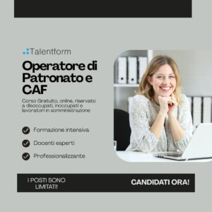 Corso gratuito di operatore patronato e caf