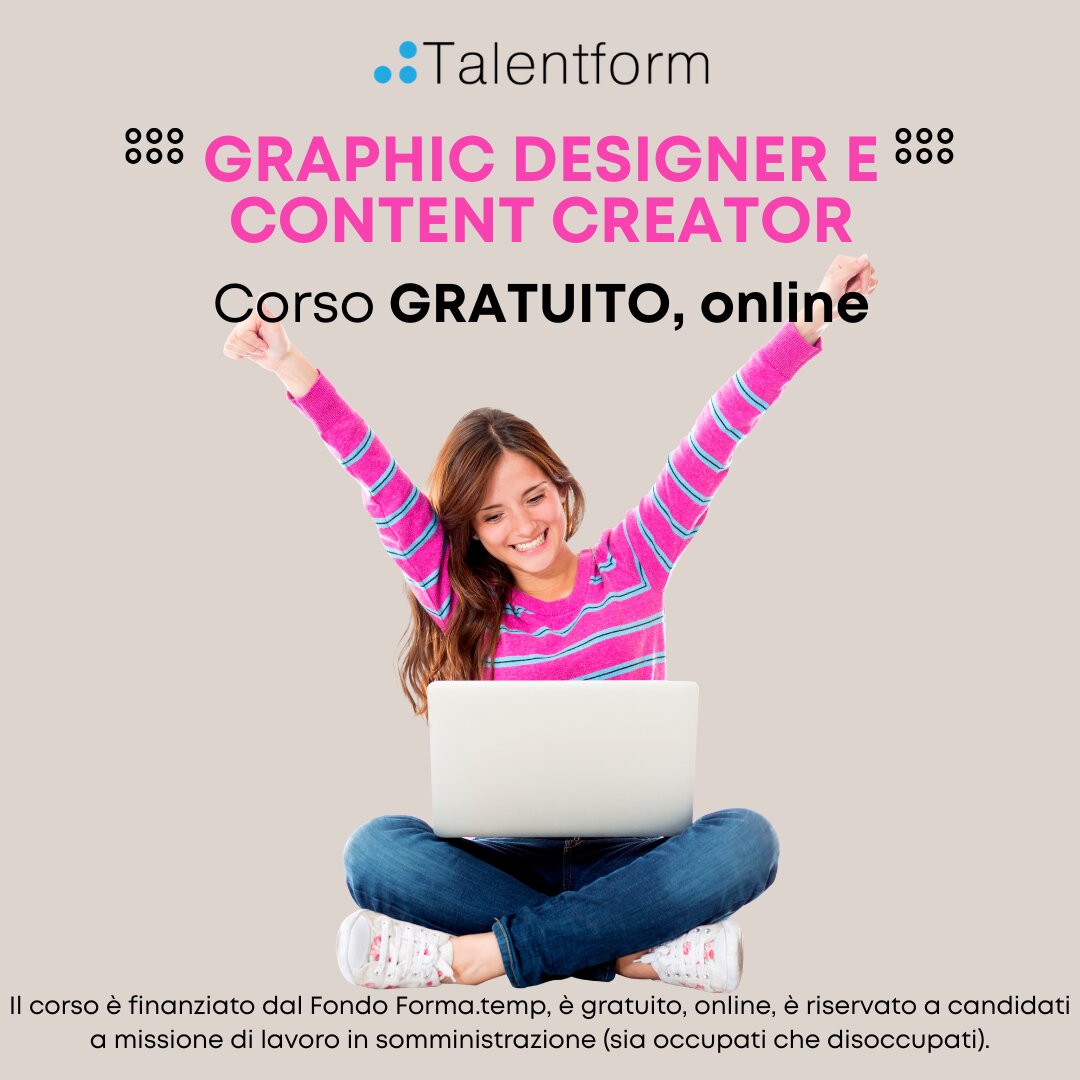 Corso Gratuito Graphic Designer e Content Creator 1080