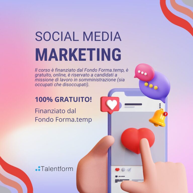 Social Media Marketing (corso GRATUITO online, full time), edizione del 21 maggio 2026 29 Corso Gratuito Social Media Marketing 1 1