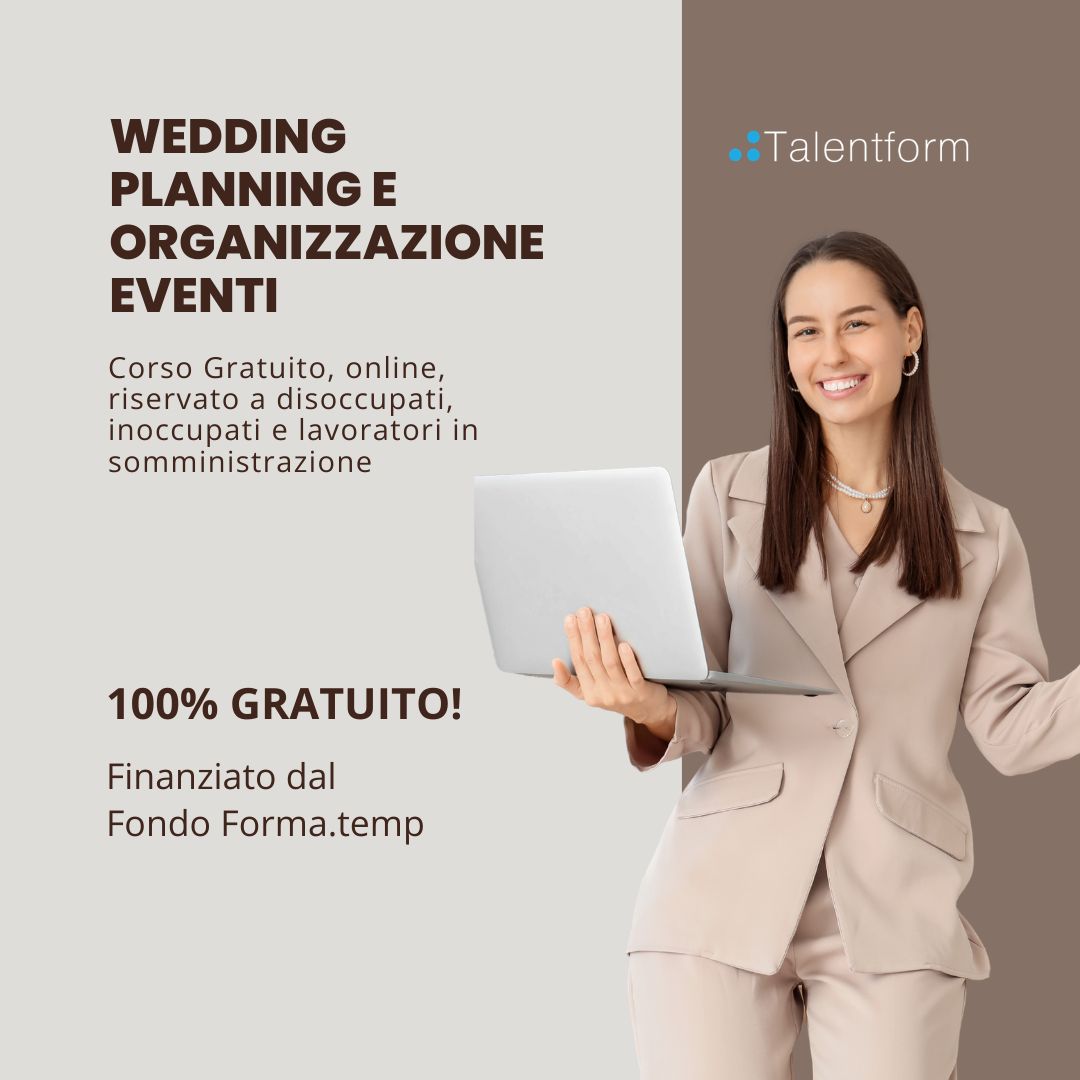 Corso Gratuito Wedding Planning e Organizzazione Eventi