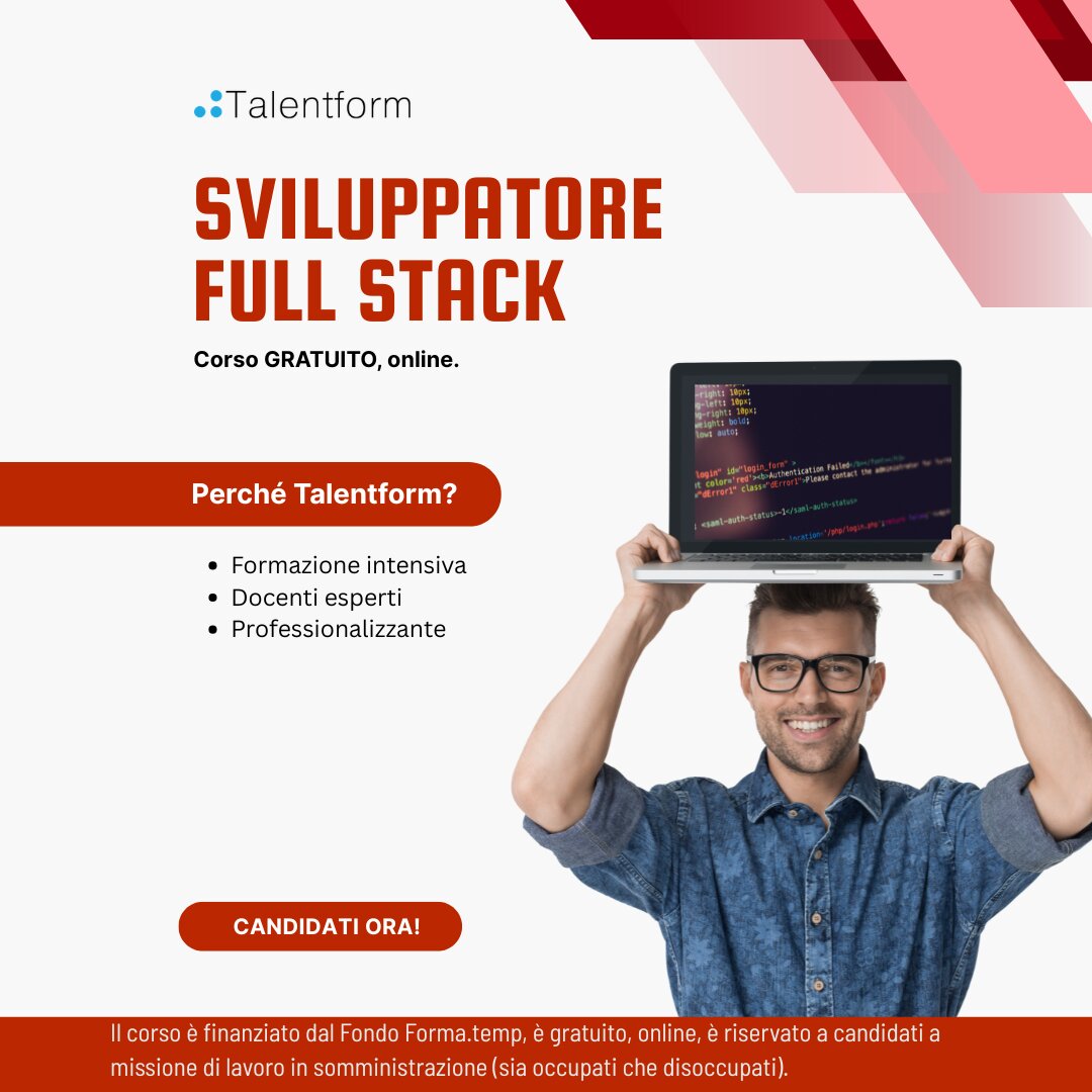 Corso Gratuito di Sviluppatore Full Stack 1