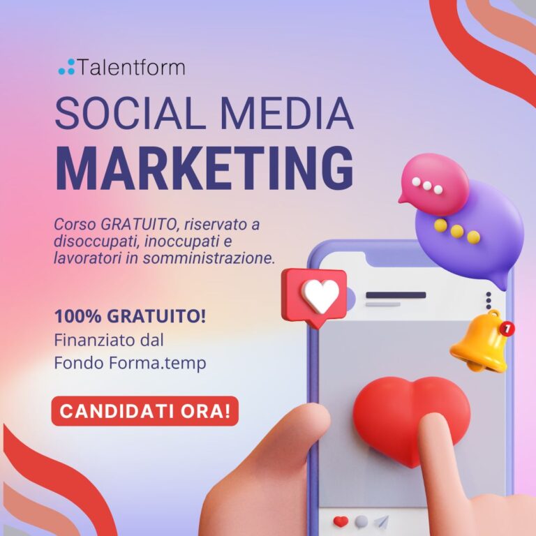 Social Media Marketing (corso GRATUITO online, full time), edizione del 21 maggio 2026 19 social media marketing