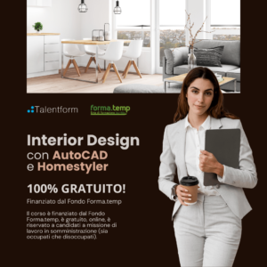 Interior Design con AutoCAD e Homestyler (corso GRATUITO online, full time), edizione del 25 agosto 2026 74 1080 Interior Design con AutoCAD e Homestyler