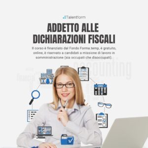 Corso gratuito Addetto alle Dichiarazioni Fiscali
