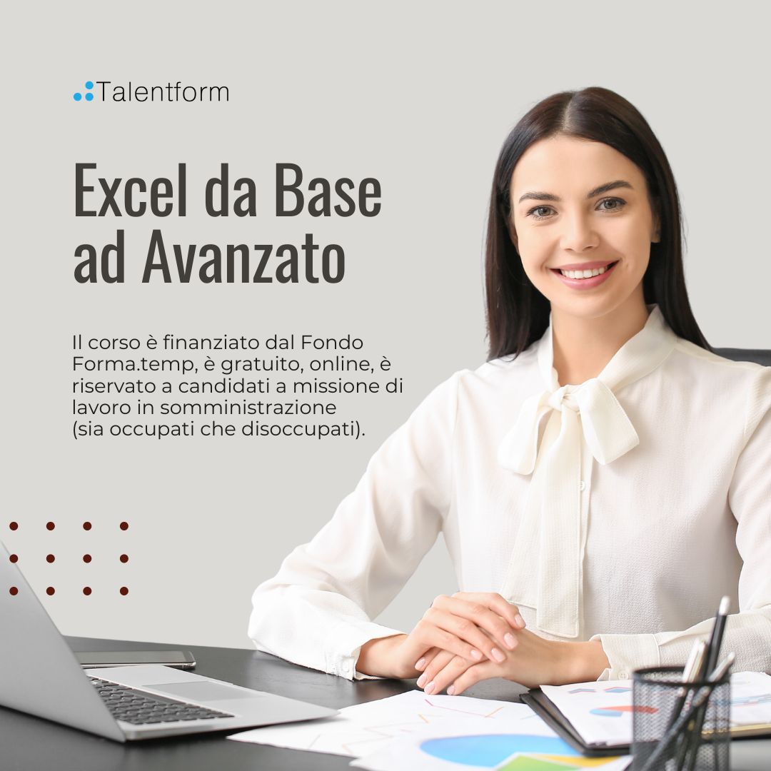 Corso gratuito di Excel da Base ad Avanzato 1