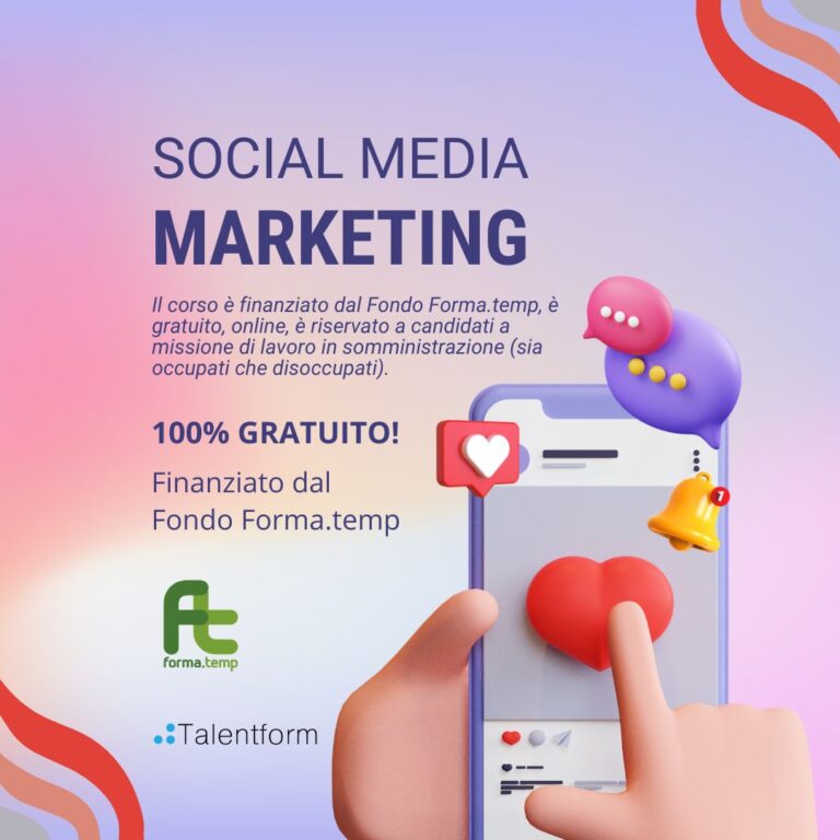 Social Media Marketing (corso GRATUITO online, full time), edizione del 16 giugno 2026 2 1 Social Media Marketing 1