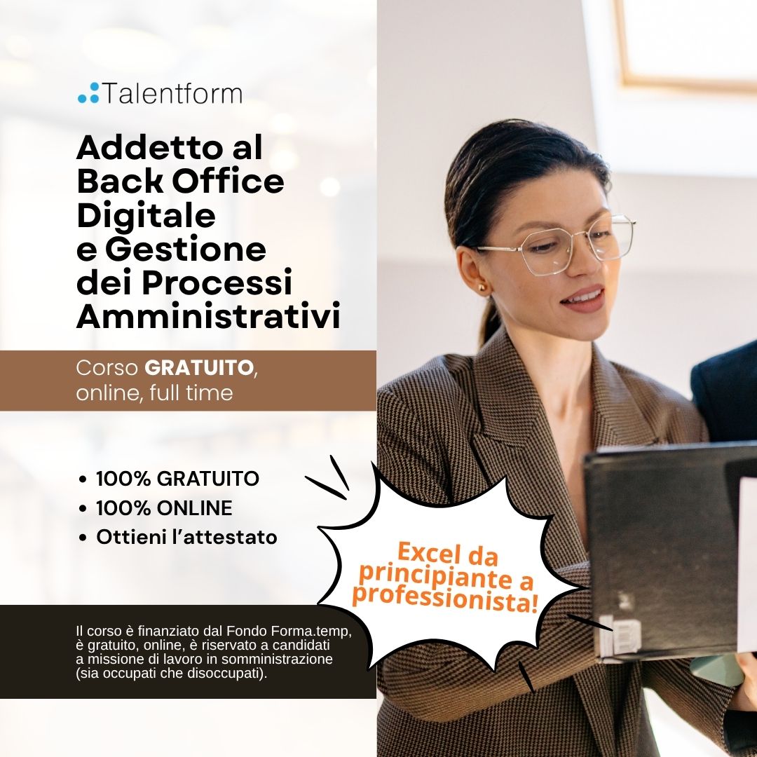 5 Addetto al Back Office Digitale e Gestione dei Processi Amministrativi 1
