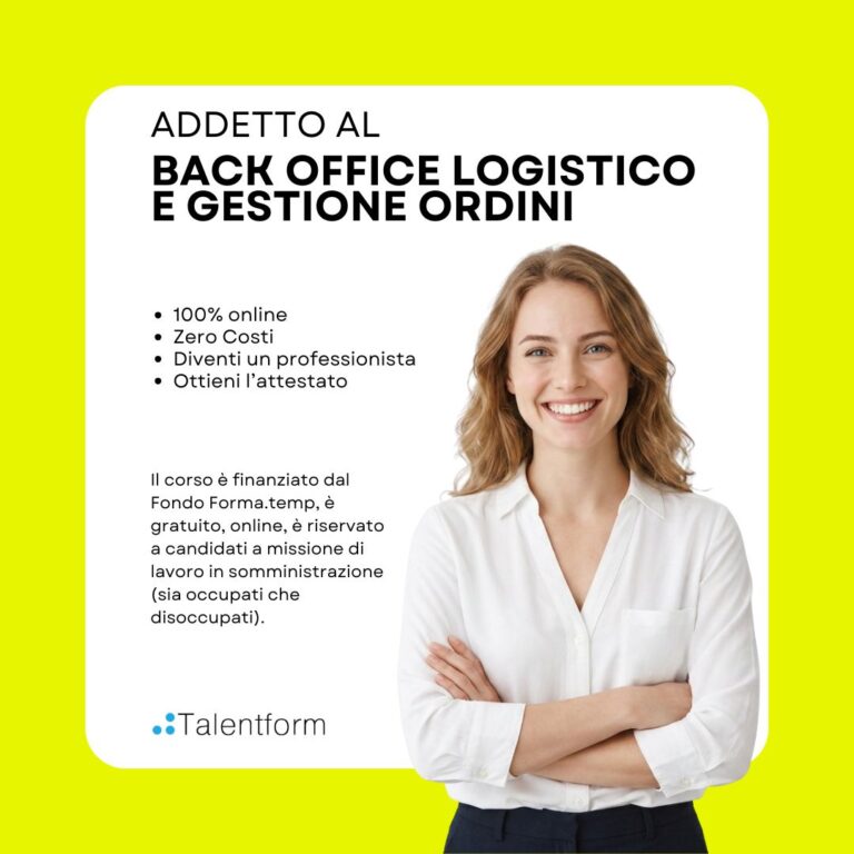 Corso Gratuito di Addetto al Back Office Logistico e Gestione Ordini 1080x1080 1