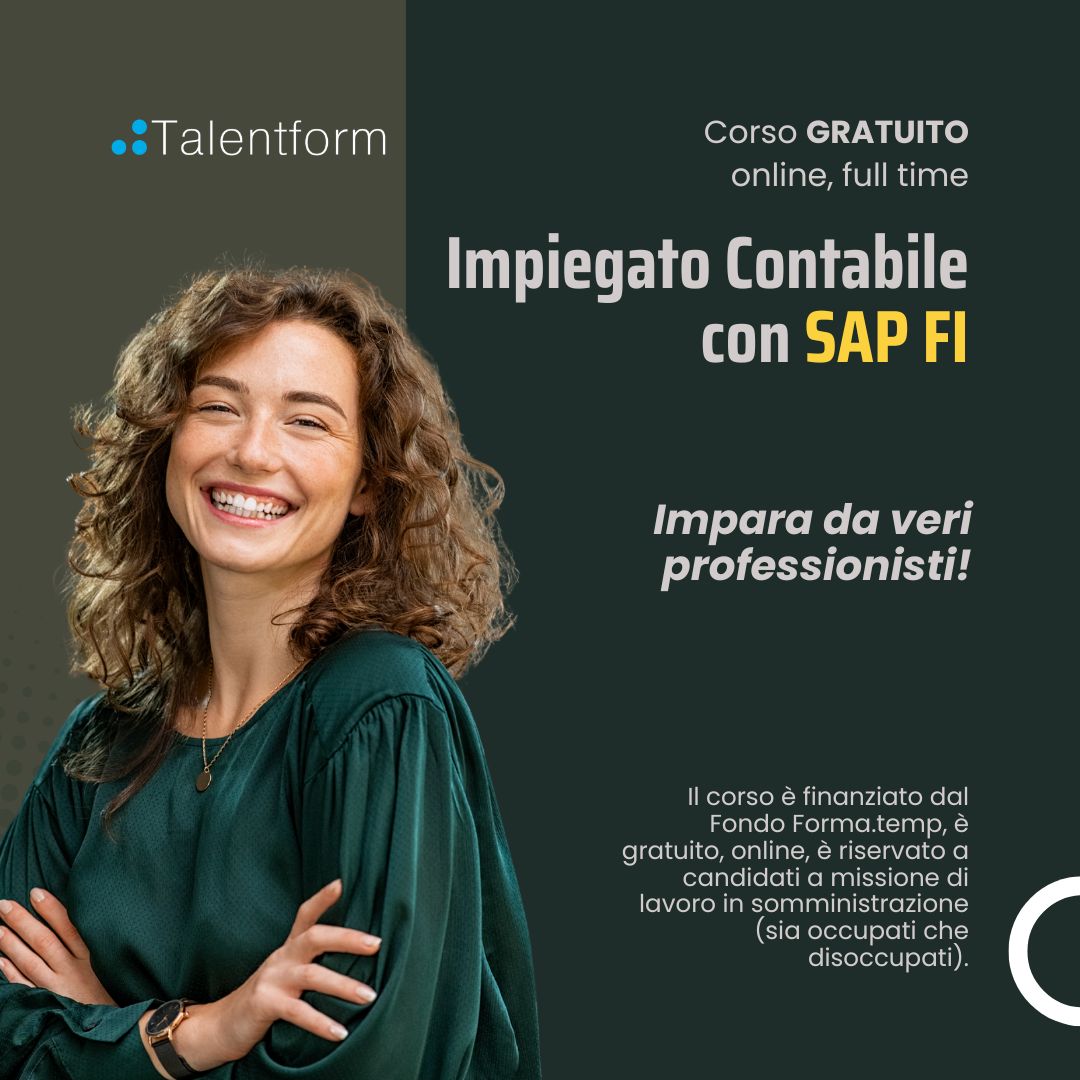 Corso Gratuito di Impiegato Contabile con SAP FI 1