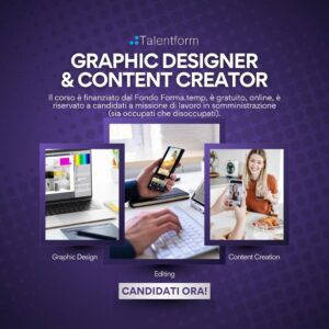 Corso gratuito di Graphic Designer e Content Creator 1