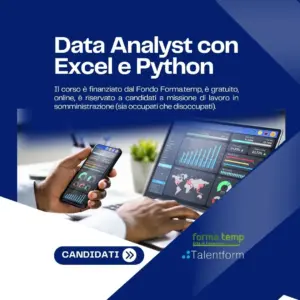 Corsi gratuiti di Informatica 4 per sito Data Analyst con Excel e Python 1