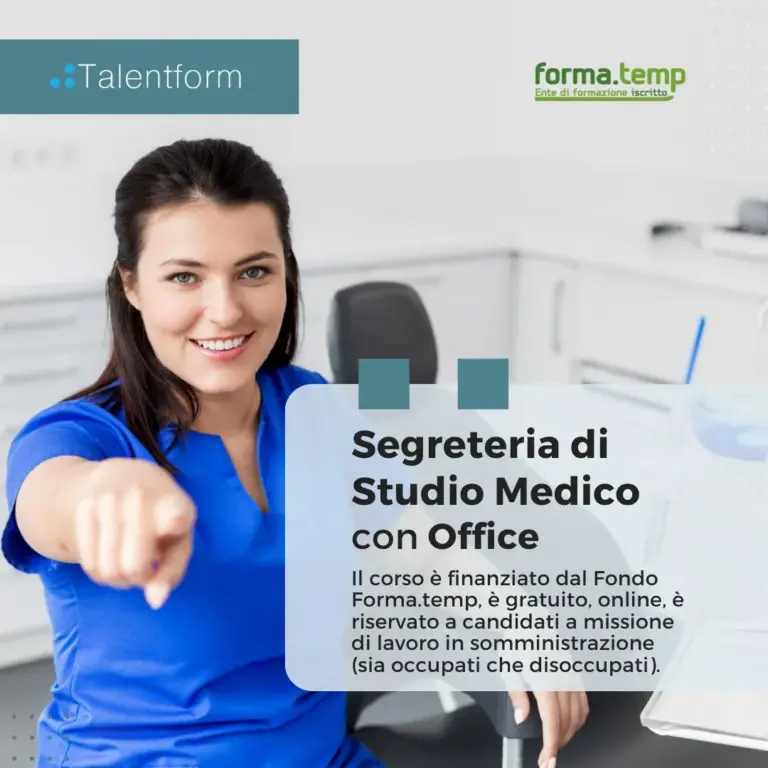 Segreteria di Studio Medico con Office (corso GRATUITO online, full time), edizione del 28 agosto 2026 7 segr 1080x1080 PER SITO
