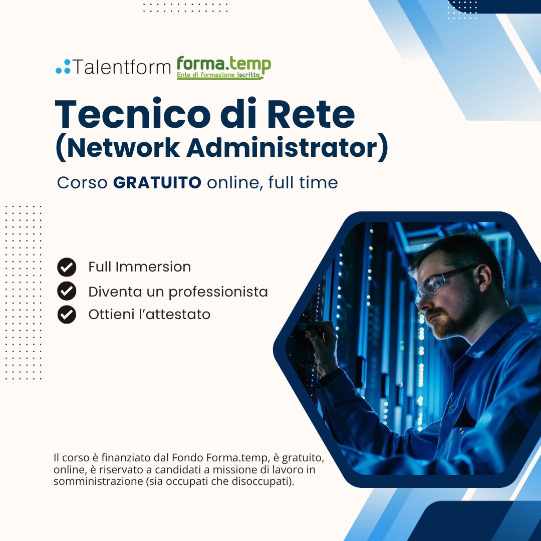Corso Gratuito Tecnico di Rete