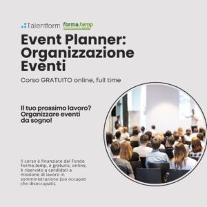 Corso Gratuito di Event Planner