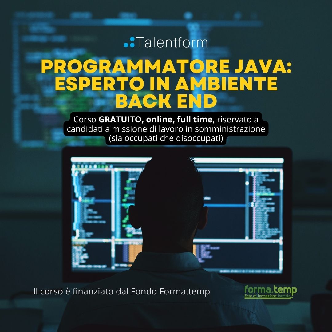 Programmatore Java Esperto in Ambiente Back End 26