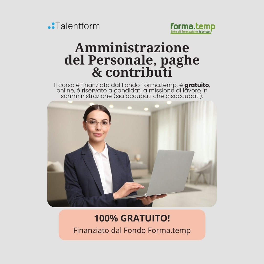 Corso Gratuito di Amministrazione del Personale