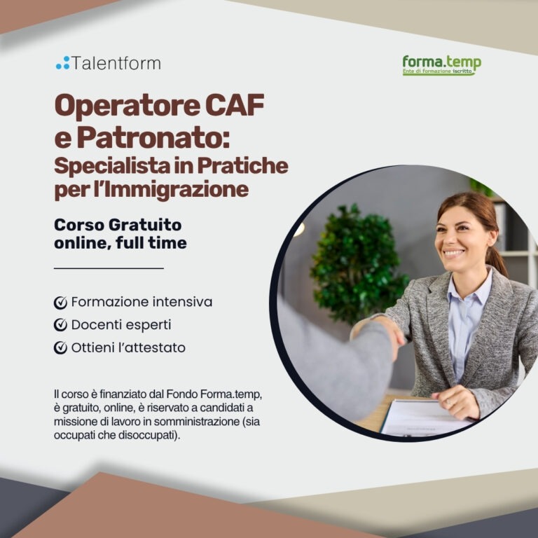 Corso Gratuito di Operatore